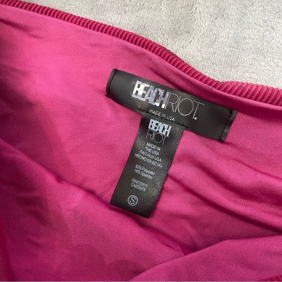 New! Beach Riot Joyce swimsuit be mine colorblock 27910 - Picture 6 of 8